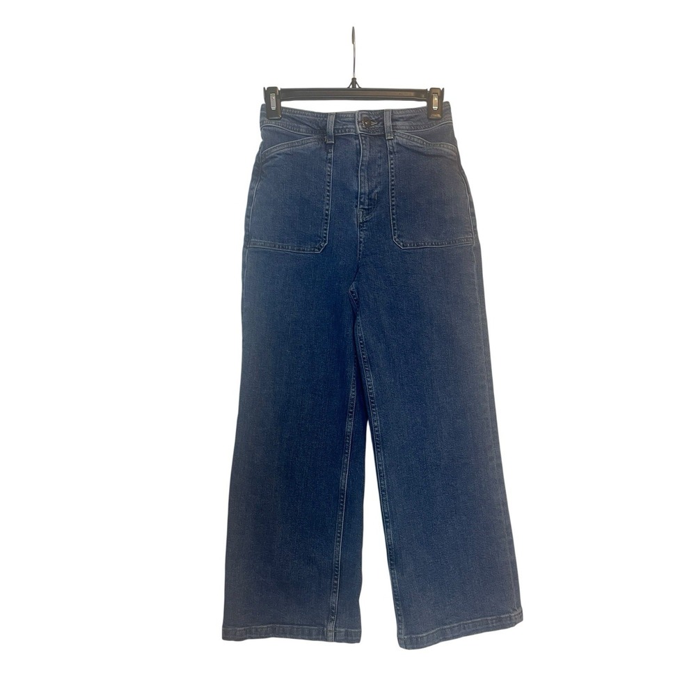 LA FEE MARABOUTEE Women's Jeans 36 Wide Leg Cropped